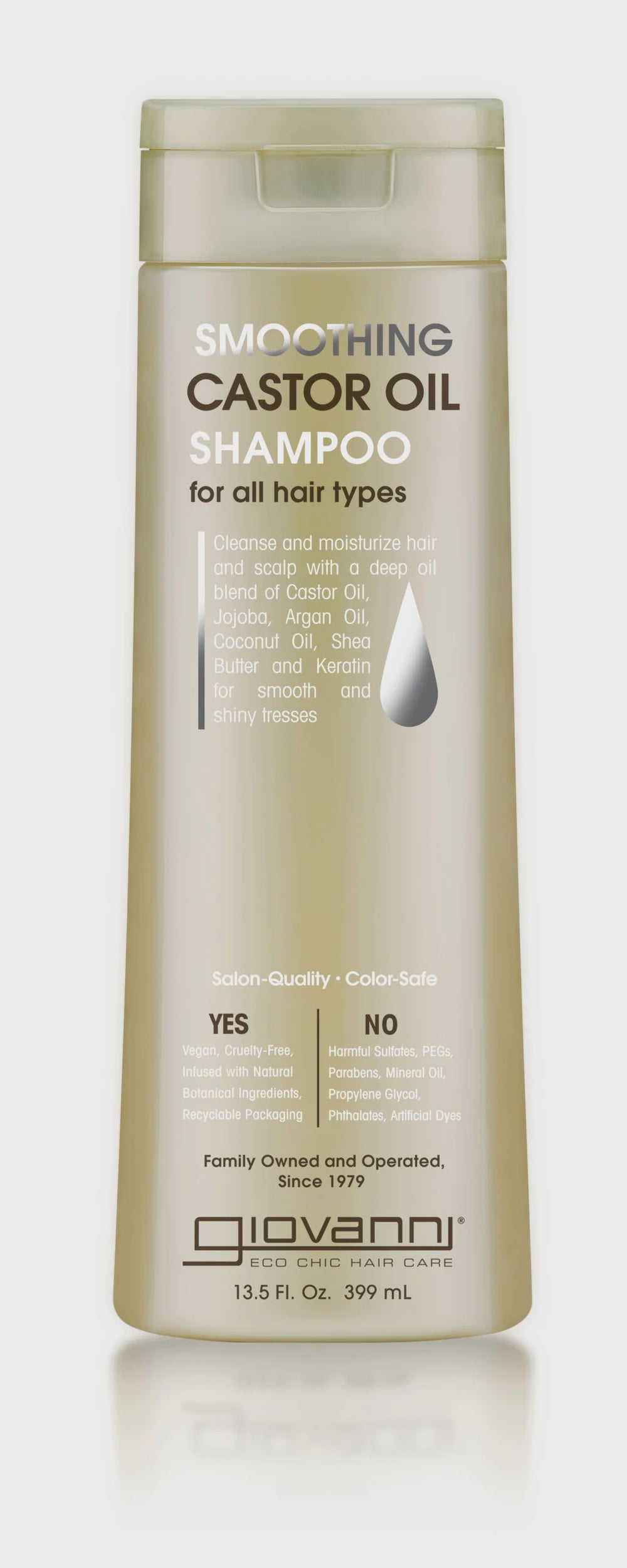 GIOVANNI SMOOTHING CASTOR OIL SHAMPOO 399ML #39262