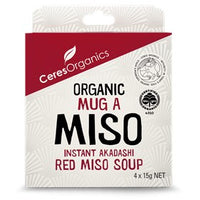 CERES ORGANICS MUG A MISO RED MISO SOUP 4 X 15G #12503