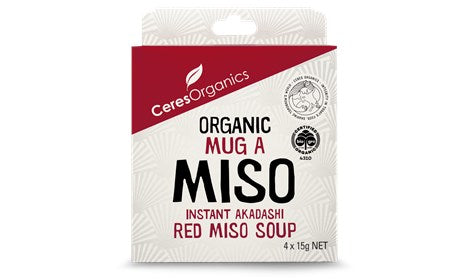 CERES ORGANICS MUG A MISO RED MISO SOUP 4 X 15G #12503