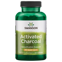 SWANSON ACTIVATED CHARCOAL 120 CAPS