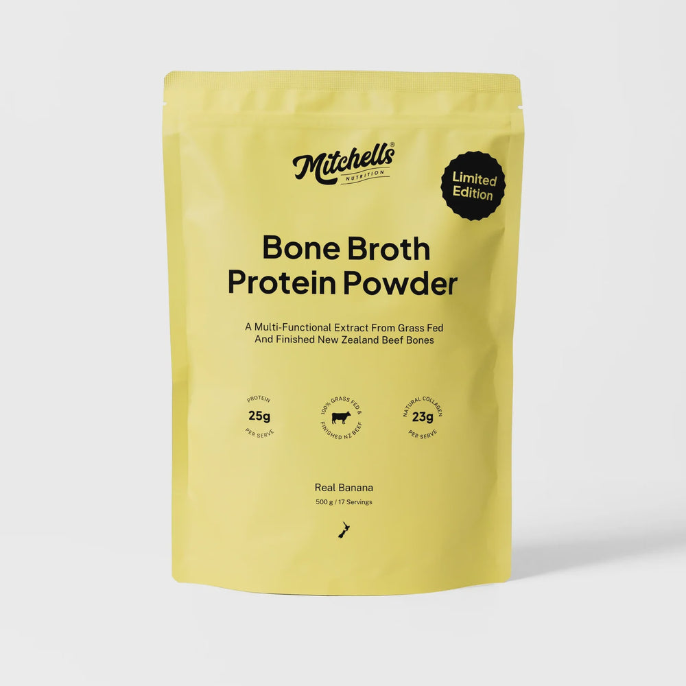 MITCHELLS BONE BROTH PROTEIN POWDER REAL BANANA 500G