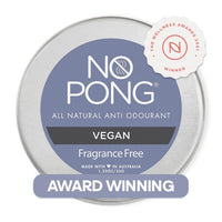 No Pong Fragrance Free - Vegan 35g