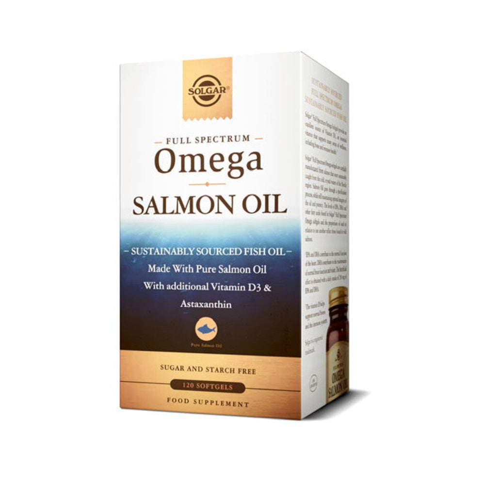 SOLGAR  FULL SPECTRUM OMEGA SALMON OIL 120 SOFTGELS