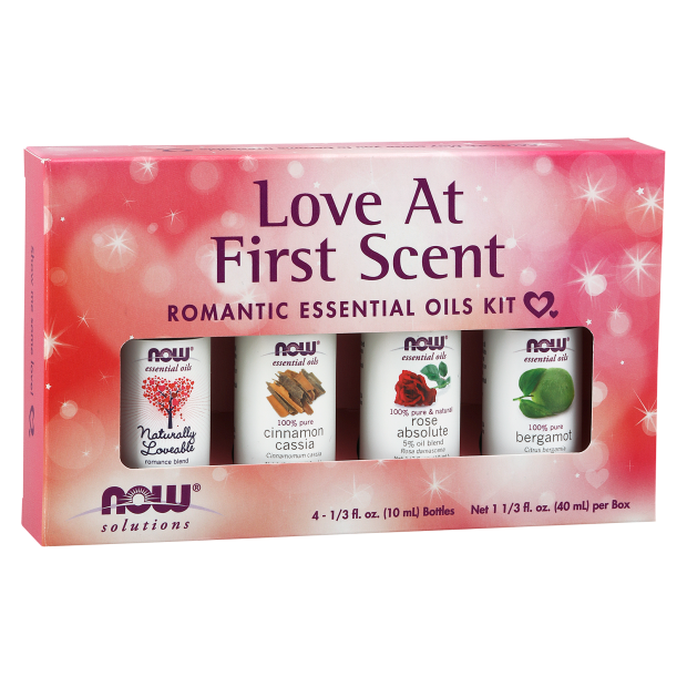 NOW ESSENTIAL OILS KIT LOVE AT FIRST SCENT ROMANTIC 4X 10ML