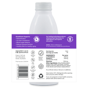 POTEN-C SUPERDOSE LIPOSOMAL GLUTATHIONE 500MG 450ML