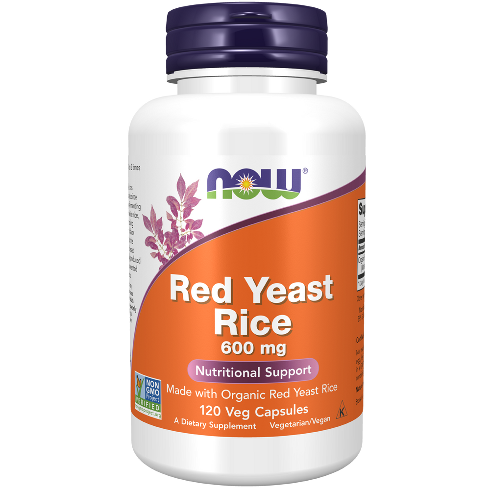 NOW RED YEAST RICE 600MG 120 VEG CAPS