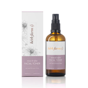 HERB FARM RENEW & REFINE  FACIAL TONER 100ML