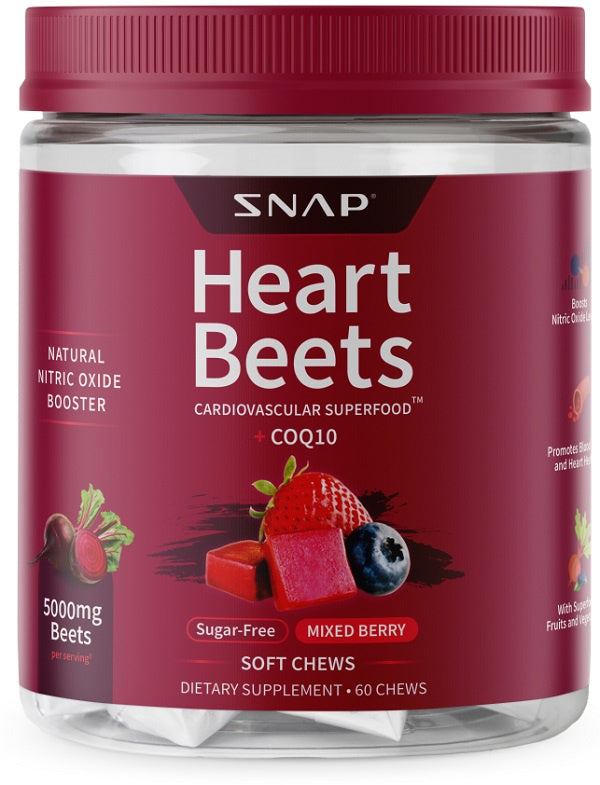 Snap Heart Beets + CoQ10 60 Chews