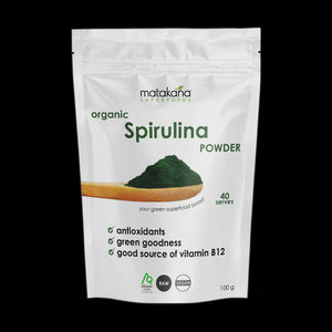 MATAKANA SUPERFOODS  SPIRULINA POWDER ORGANIC 100G