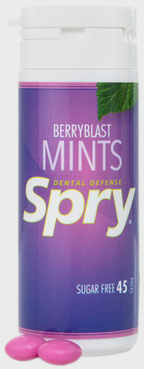 SPRY MINTS BERRYBLAST SUGAR FREE 45 PIECES