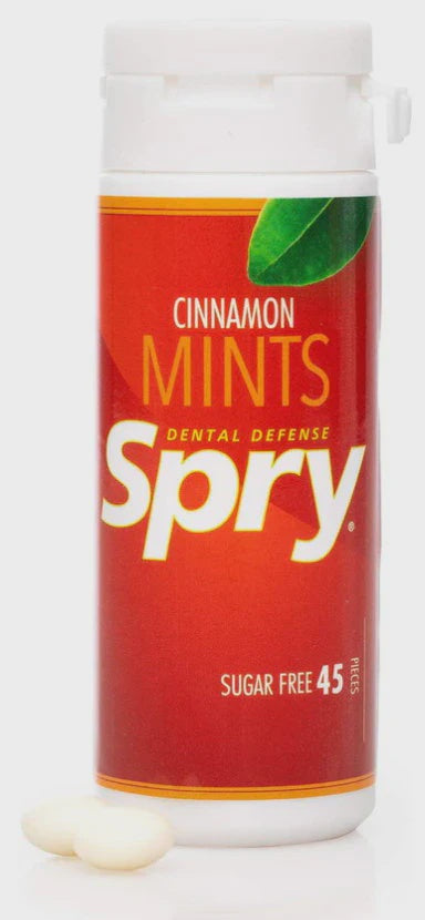 SPRY MINTS CINNAMON SUGAR FREE 45 PIECES