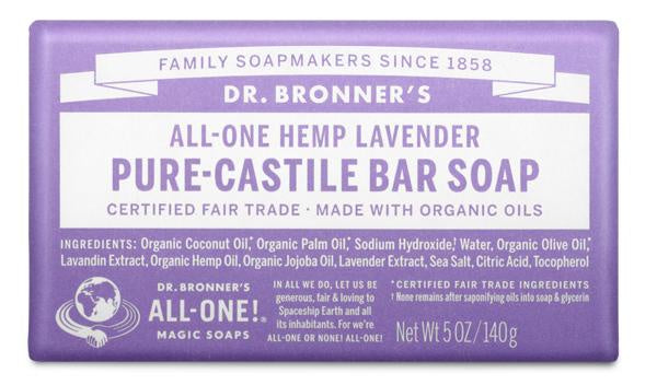 Dr Bronner Lavender bar Soap 140g