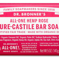 Dr Bronner Rose bar Soap 140g