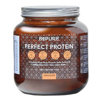 BEPURE PERFECT PLANT PROTEIN CHOCOLATE GLASS JAR 600G DELETED