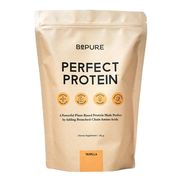 BEPURE PERFECT PLANT  PROTEIN VANILLA REFILL POUCH 584G