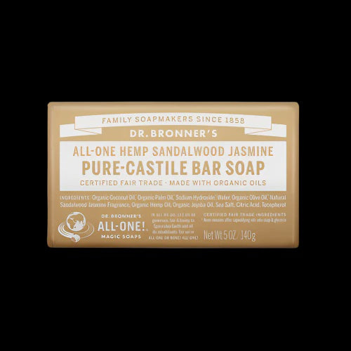 Dr Bronner Sandalwood Jasmine bar Soap 140g