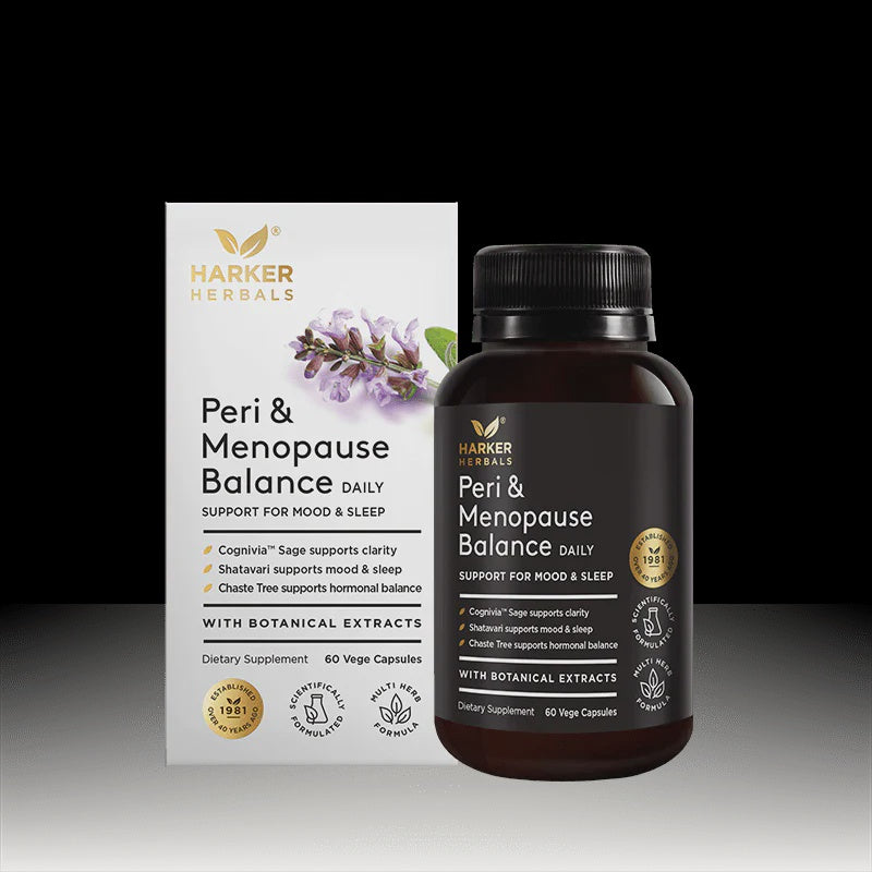HARKER HERBALS DD PERI & MENOPAUSE BALANCE 60 VEG CAPS