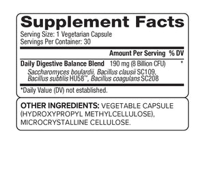 PROBIOGEN DAILY DIGESTIVE BALANCE PROBIOTIC 30 V/CAPS