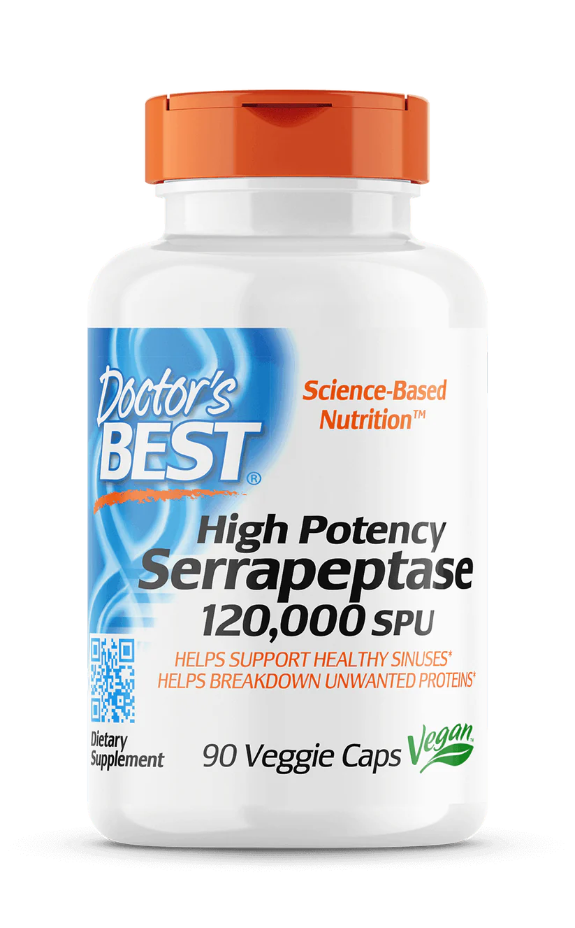 DOCTORS BEST HIGH POTENCY SERRAPEPTASE 90 VEG CAPS