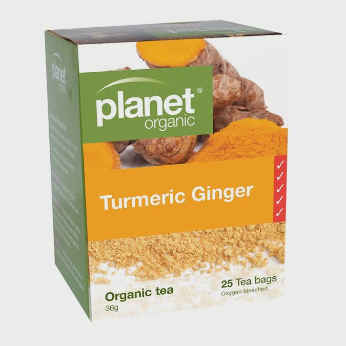 Planet Organic Turmeric Ginger 25 teabags