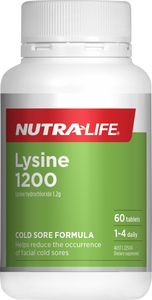 NUTRALIFE LYSINE 1200MG 60 TABS