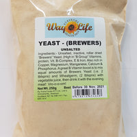 WAY OF LIFE BREWERS YEAST 250GM
