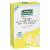 THURSDAY PLANTATION  TEA TREE CLEANSING ACNE BAR FOR FACE & BODY 95G