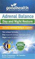 GOOD HEALTH ADRENAL BALANCE DAY & NIGHT RESTORE 60CAPS