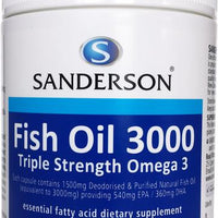 SANDERSON FISH OIL TRIPLE STRENGTH 3000MG 150 CAPS