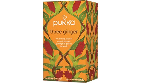 PUKKA THREE GINGER TEA 20 TEABAGS #11824