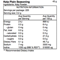 PACIFIC HARVEST KELP SEAWEED SEASONING 45G