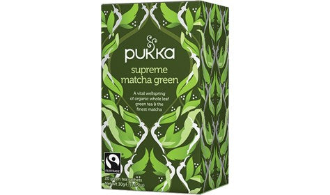 PUKKA SUPREME MATCHA GREEN TEA 20 TEABAGS #12289
