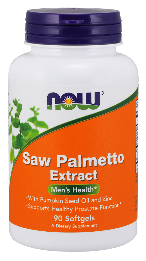 NOW SAW PALMETTO 80MG + PUMPKIN SEED OIL AND ZINC 90 SOFTGELS