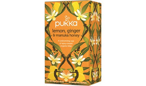 PUKKA LEMON GINGER & MANUKA HONEY 20 TEABAGS #12470