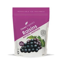 CERES ORGANICS RAISINS 300G #10187