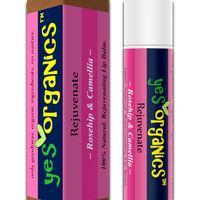 YES ORGANICS LIP BALM ROSEHIP & CAMELLIA 4.25G