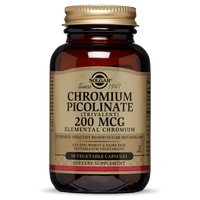 SOLGAR CHROMIUM PICOLINATE 200MCG 90 V/CAPS