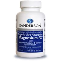 SANDERSON  ORGANIC MAGNESIUM FX 1000 60 TABS