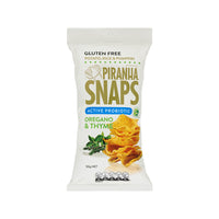 PIRANHA SNAPS PROBIOTIC CHIPS OREGANO & THYME 50G