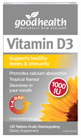 GOOD HEALTH VITAMIN D3 1000IU 120 CHEWABLE TABS