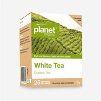 PLANET ORGANIC WHITE TEA 25 BAGS #10930