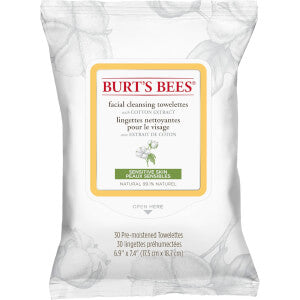 BURTS BEES CLEANSING WIPES SENSITIVE 30PACK