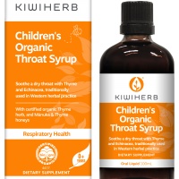KIWIHERB CHILDRENS ORGANIC THROAT SYRUP 100ML