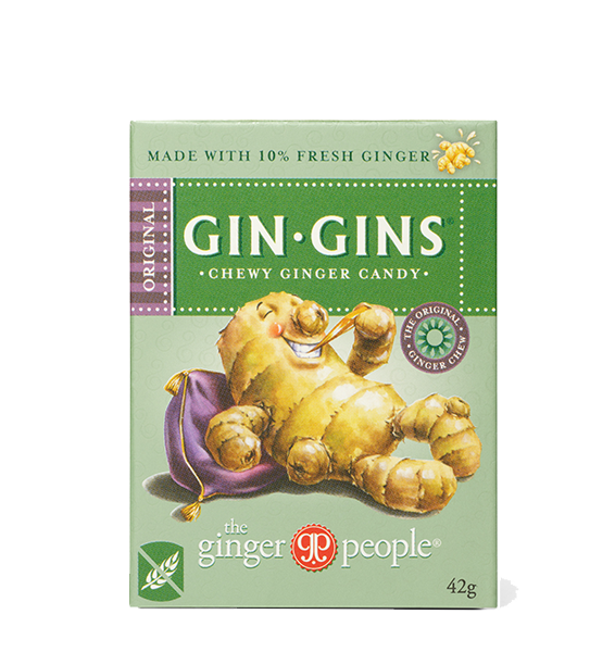 GINGER PEOPLE GIN GINS ORIGINAL GINGER CANDY  TRAVEL PACK 42G